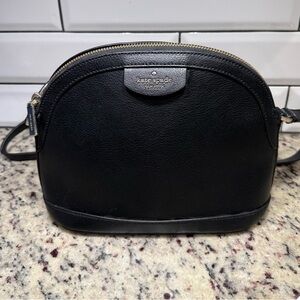 Kate Spade Black Leather Crossbody with Elegant Black Interior